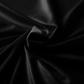 Biante Zamatový prehoz na posteľ Velvet Prémium SVP-041 Čierny Na mieru