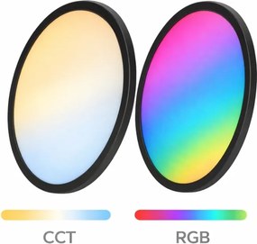 Aigostar - LED RGBW stmievateľné stropné svietidlo MESH LED/36W/230V 3000-6500K čierna+diaľkový ovládač