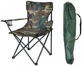Skladacia rybárska stolička camo