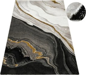 Koberec Kashmir KR287S sivý / čierny