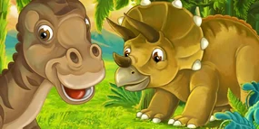 Obraz veselé dinosaury
