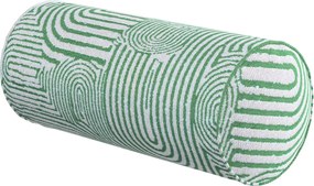 Jednoduchý valcový vankúš farba produktu zelená látka zapletaná, vzorované