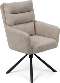 Set - 2 ks Otočná jedálenská stolička AVENBERG TESSA béžová