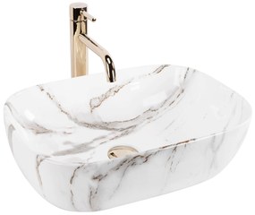 Rea Belinda, umývadlo na dosku 460x320x125 mm, Aiax-mramor, REA-U6596