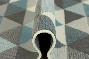 Behúň Luna 503430/95832 - modrý trohuholníky