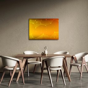 Abstraktný žltý obraz (70x50 cm)
