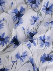 Bavlnená obliečka na vankúš Renforcé 70 × 90 cm – Nevädza modrá