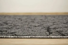 Koberec Marble 75 mramor, sivý / čierny
