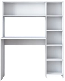 Pracovný stôl s policou RANI 113,2x141,8 cm biela