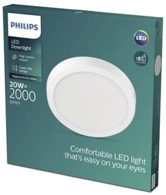 Philips - LED Stropné svietidlo MAGNEOS LED/20W/230V 2700K biela
