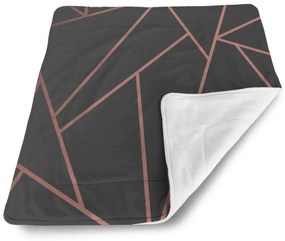 Sablio Dětská Deka pre bábätko Ružové obrazce - 90x120 cm