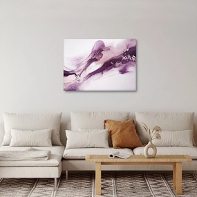 Obraz - Purple fluid art (70x50 cm)