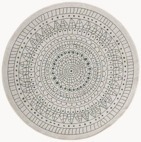 Okrúhly obojstranný koberec do interiéru/exteriéru Porto