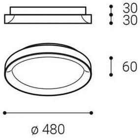LED2 - LED Stropné svietidlo BELLA SLIM LED/38W/230V 3000/4000K biela