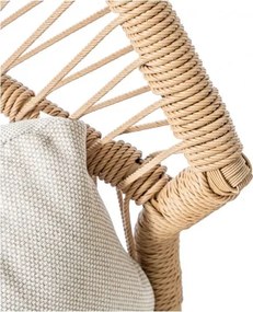 MI Dvojité ratanové kreslo HOLAND béž (DH)