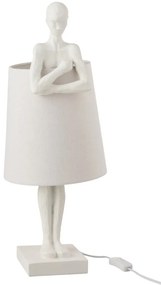 Biela stolová lampa Figurines - 23,5 * 23,5 * 58 cm