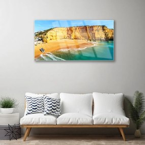 Obraz na skle Záliv krajina 120x60 cm