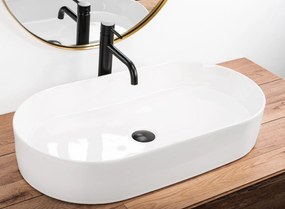 Rea Nadia, umývadlo na dosku 710x385x120 mm, biela lesklá, REA-U5801