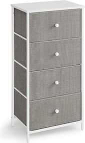 Komoda látková AUK-E1031 Farba: Sivá