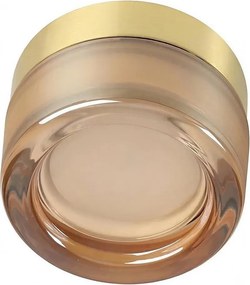 Ideal Lux - LED kúpeľňové stropné svietidlo LOLLY 1xGX53/9W/230V Ø 10,5 cm zlaté/dymové