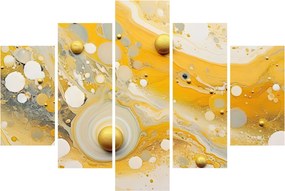 Obraz - Abstraktné pozadia so zlatým dekorom (150x105 cm)