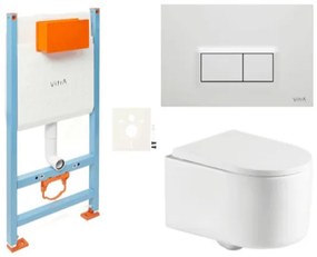 Závesný wc set SAT Tornado do ľahkých stien / predstenová vírové SIKOVSTOR72600, 1 ks