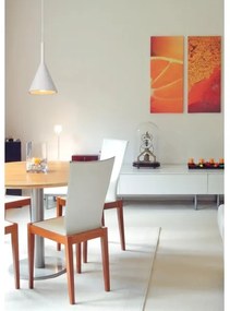 Lucide 35406/16/31 - Závesné svietidlo GIPSY 1xE27/40W/230V biele