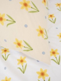 Bavlnená obliečka na vankúš Renforcé 40 × 60 cm - Narcis bieložlté