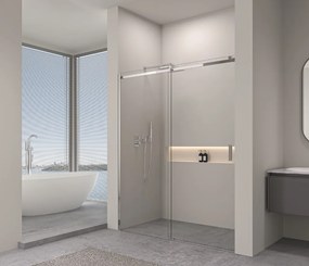 Erga Lynn, posuvné sprchové dvere do otvoru 160x195 cm, 8mm číre sklo, chrómový profil, ERG-V02-LYNN-D160-CL-CR