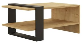 Konferenčný stolík Yonca Anthracite a Sapphire Oak