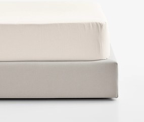 Goldea napínacia plachta z ľanovej zmesi - slonová kosť 200 x 200 cm