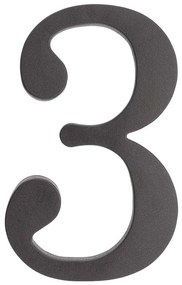 Čierna plastová číslica 3