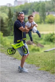 Funny Wheels - Odrážadlo 2v1 RIDER SUPER SPORT zelená/čierna