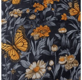 Obliečky z mikrovlákna BUTTERFLY GARDEN modro sivé Rozmer obliečky: 70 x 90 cm | 140 x 200 cm