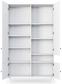Šatní skriňa DULLUM 120x205cm, biela