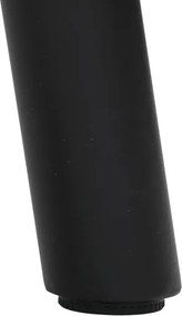 Jedálenský stôl 180x90 cm HT-T1818 WAL orech / čierne nohy