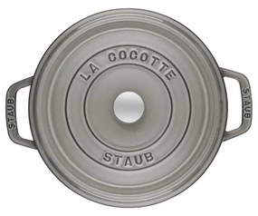 Staub Cocotte okrúhly hrniec 16 cm/1,2 l sivý, 1101618