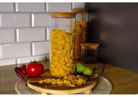 THERMO NÁDOBA NA POTRAVINY S DREVENÝM VEKOM 1,4 L