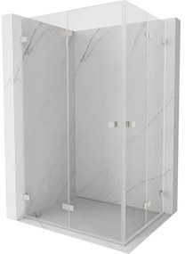 Mexen Lunar-F Duo, skladací sprchový kút 95 x 90 cm, 6mm číre sklo, oceľový profil, 836-095L-090P-97-00