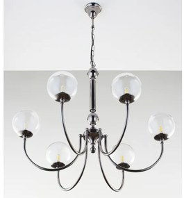 Jupiter 2022 - Luster na reťazi BRILLANTE 6xG9/10W/230V lesklý chróm