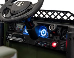 Ramiz Elektrické autíčko Toyota FJ Cruiser maskáčové + ovládač + pohon 4x4 + LED a audio + EVA kolesá + plynulý rozjazd