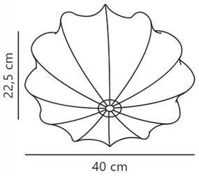 Nordlux - Stropné svietidlo AERON 1xE27/40W/230V pr. 40 cm