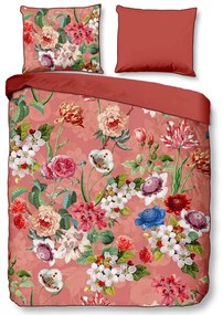 Oranžové obliečky na dvojlôžko/predĺžené z bavlneného saténu 240x220 cm Amalia – Descanso