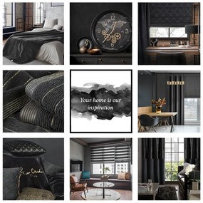 ZATEMŇOVACÍ ZÁVES NA PÁSKE RIVA 140X270 CM ČIERNA