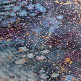 Obraz - Abstrakcia (s hodinami) (90x30 cm)