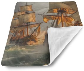 Sablio Deka pre bábätko Plachetnica vo vlnách - 90x120 cm