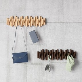 Nástenný vešiak z borovicového dreva v prírodnej farbe 61 cm Picket – Umbra