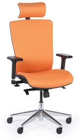 Kancelárska stolička LESTER F, oranžová
