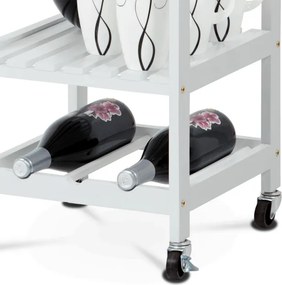 Servírovací stolík biely DR-044