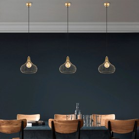 Závěsný lustr Teldamla II zlatý